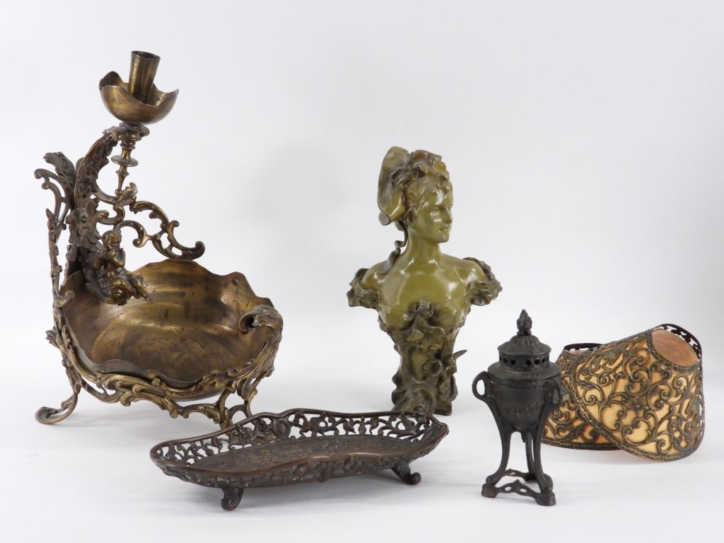 6PC Victorian Metal Ware Group (1 of 11)