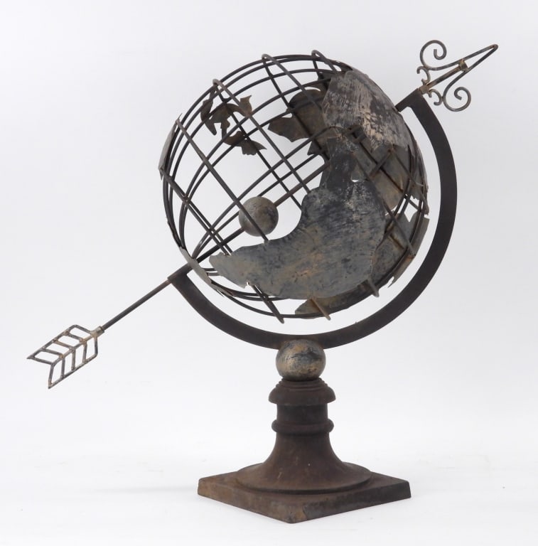 Brutalist Armillary Outdoor Garden Sphere (1 of 10)