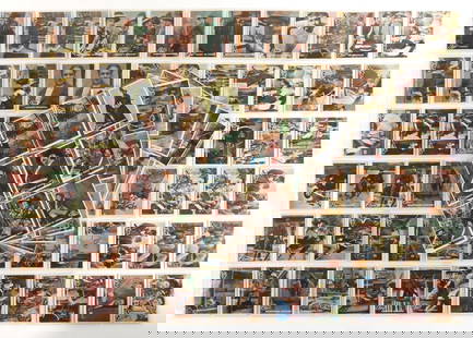 122PC 1958 Topps Disney Zorro #1-#88 Complete Set: United States,1958 Andy's Collection of 1958 Topps Walt Disney's Zorro #1-#88 trading cards, includes complete set with numerous duplicates, 122 cards total, card condition Very Good to Ex/NM,