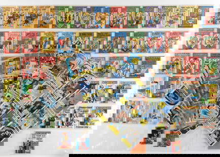 141PC 1950's to 1960's Mixed Non-Sport Card Group: United States,1963 Large group of 1950's and 1960's Non-Sport trading cards, mixed array including Topps Funny Valentines, Popsicle Space Cards, Robin Hood, Mars Attacks, Planet of the Apes, and