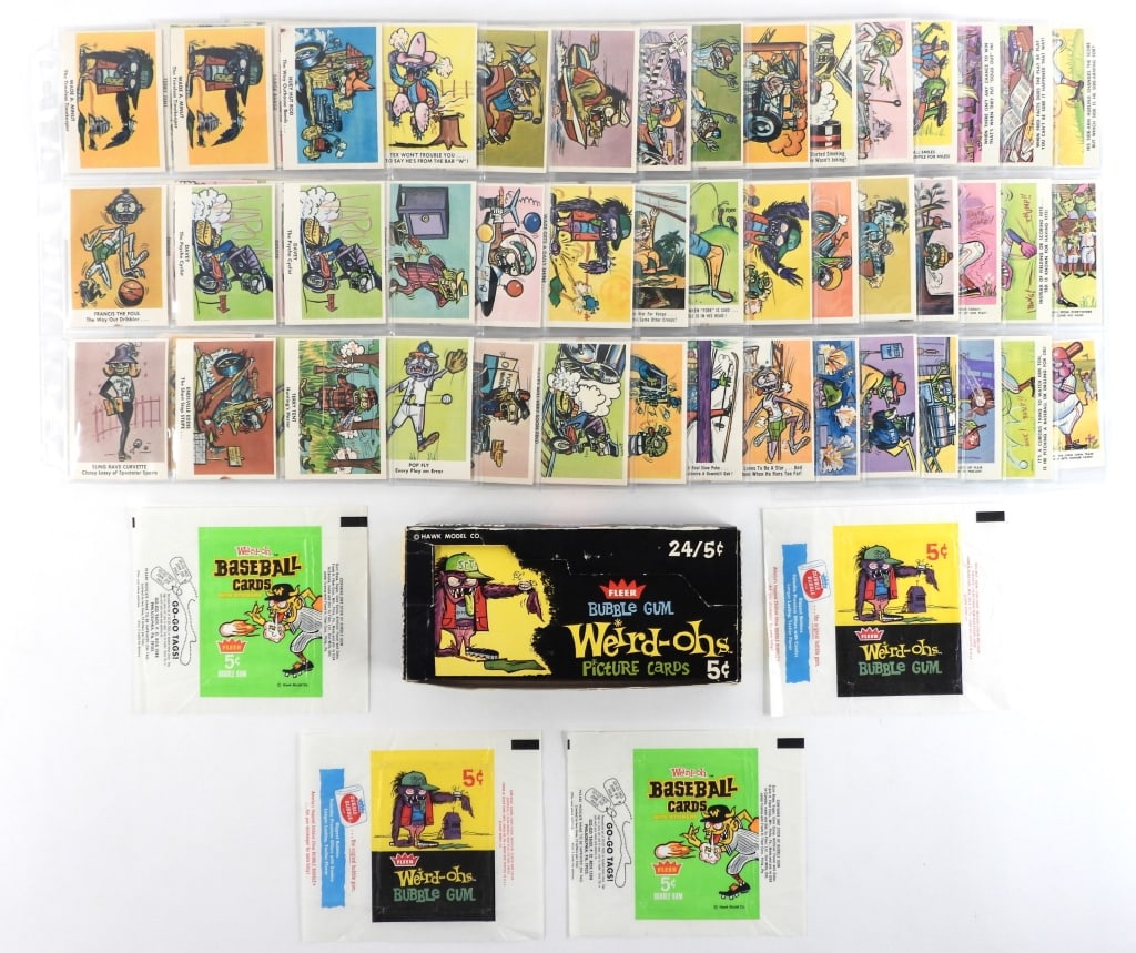 1965-66 Fleer Weird-ohs Trading Cards & Display (1 of 13)