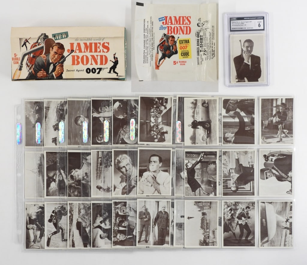 1966 Gum James Bond Thunderball Complete w/ Box (1 of 13)