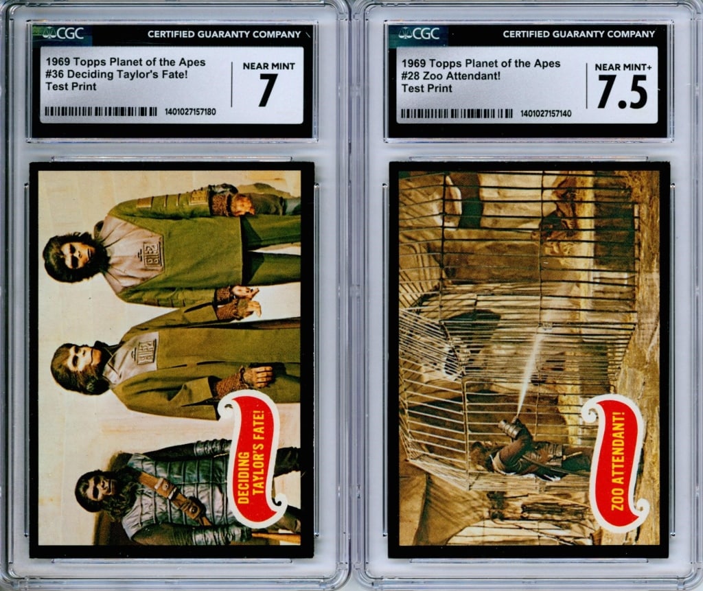 1969 Topps Planet of the Apes Test Set CGC 7 Group (1 of 2)