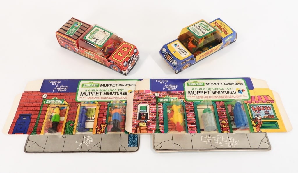 3PC 1974-75 Sesame Street Miniature Figures Unused (1 of 11)