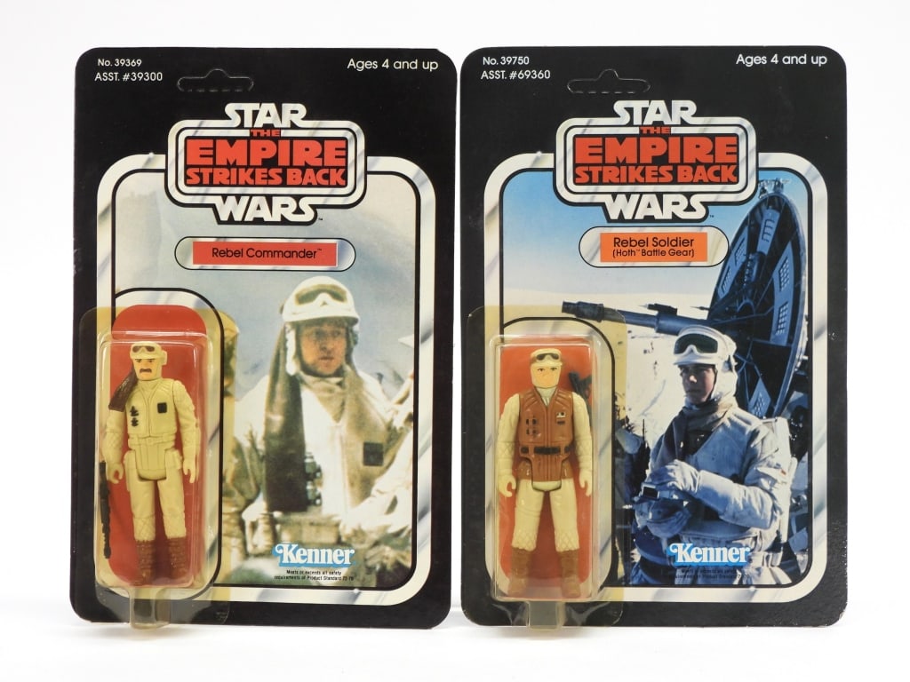 2PC 1980 Kenner Star Wars ESB 41 Back MOSC Figures (1 of 11)