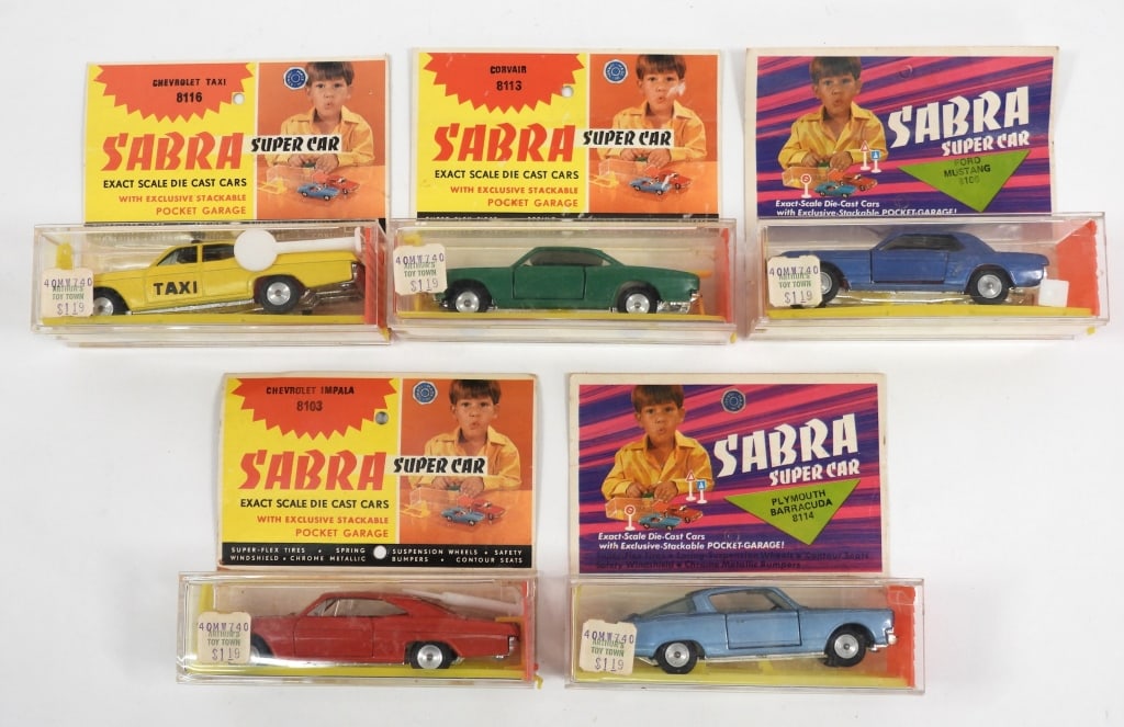5PC 1966 Gamda Koor Sabra Super Car Diecast Cars (1 of 7)