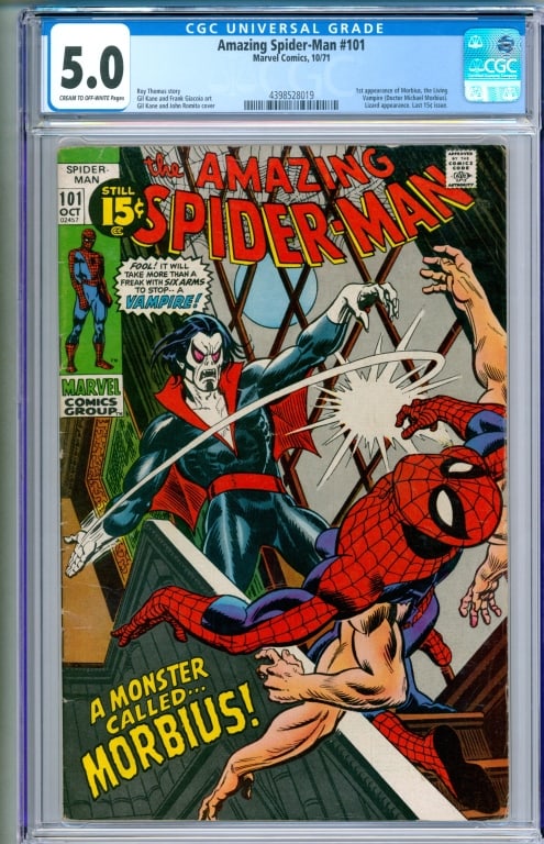 Marvel Comics Amazing Spider-Man #101 CGC 5.0 (1 of 2)