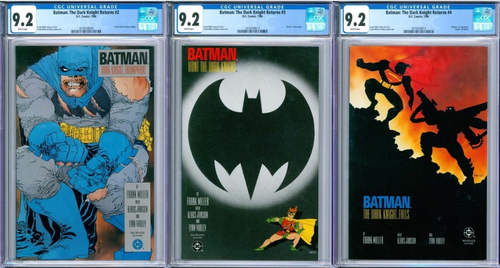 3PC DC Comics Batman Dark Knight CGC 9.2 Group (1 of 2)