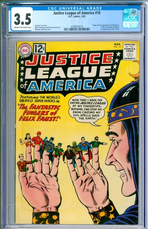 DC Comics Justice League of America #10 CGC 3.5 (1 of 2)