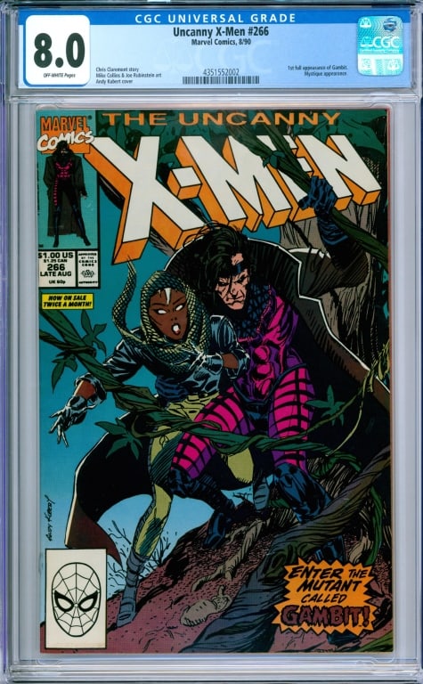 Marvel Comics Uncanny X-Men #266 CGC 8.0 (1 of 2)