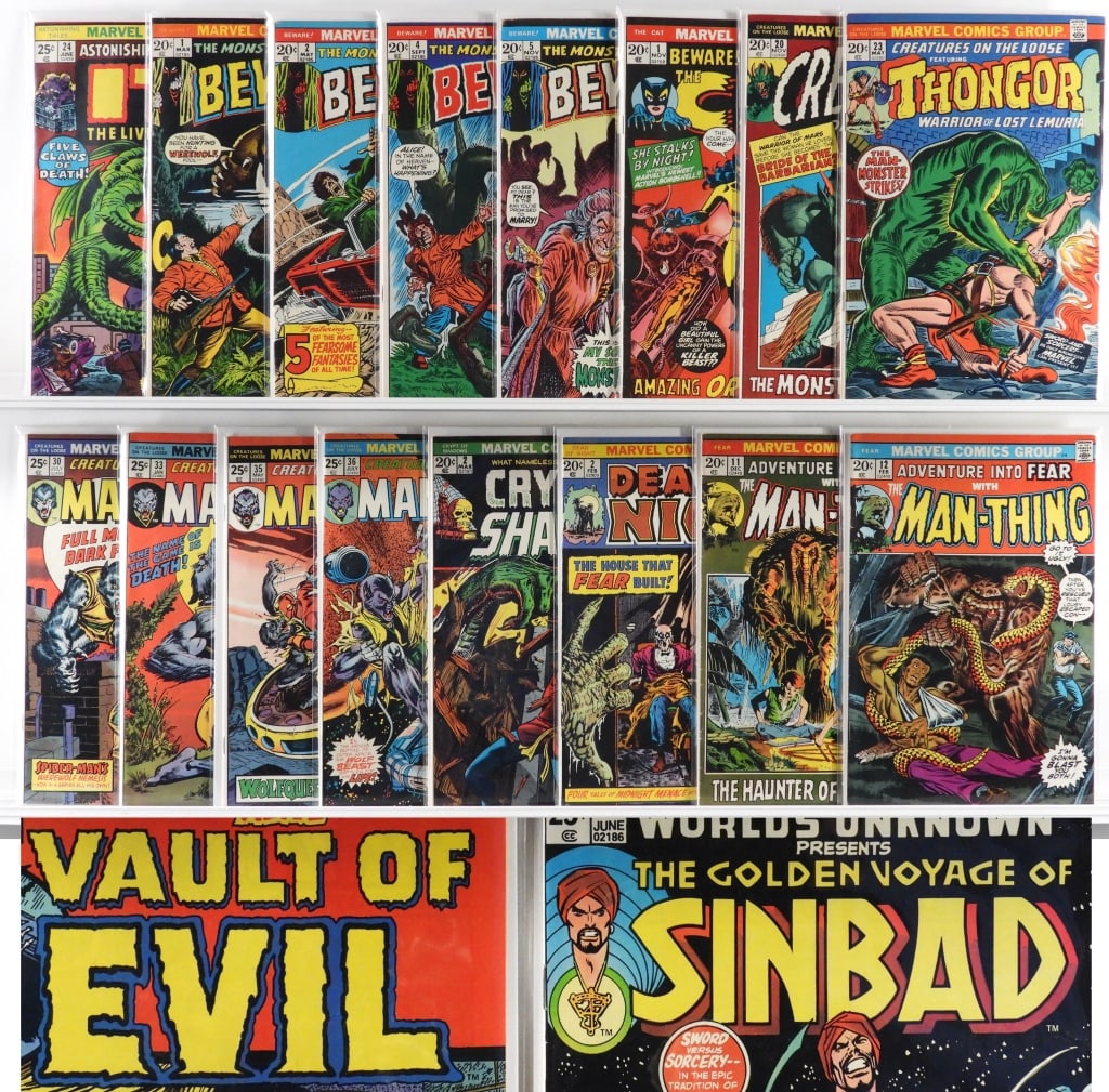 37PC Marvel Comics Bronze Age Horror Title Group (1 of 6)
