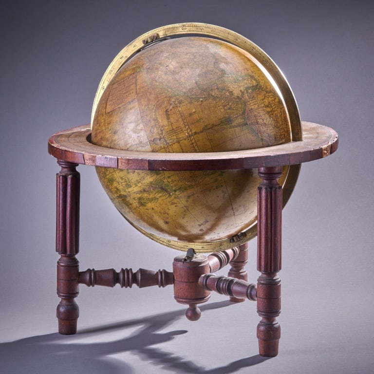 Antique English Malby's Terrestrial Globe On Stand (1 of 2)