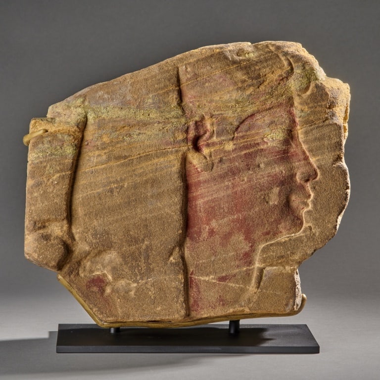 Egyptian Sandstone Relief Of A King (1 of 4)