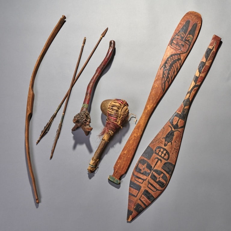 Group of Native American Weapons And Objects (1 of 2)