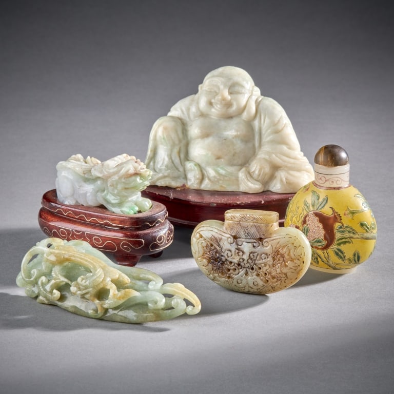 Group Of Chinese Jadeite Objects (1 of 2)