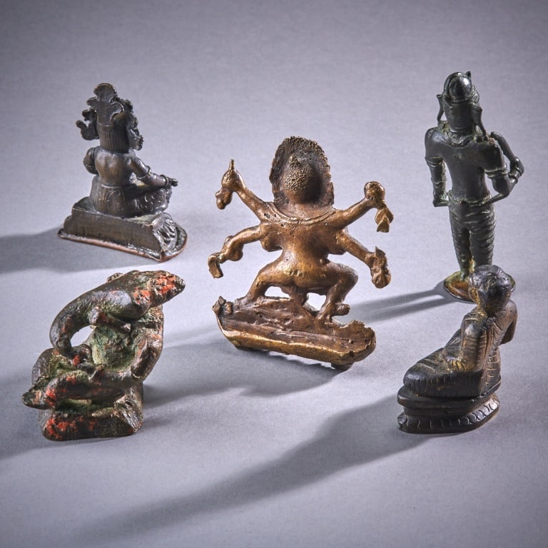 5 Indian and Nepalese Bronze Figures (1 of 2)