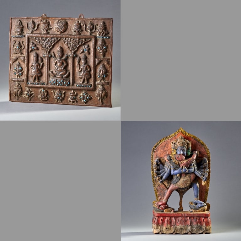 Nepalese Carving And Plaque (1 of 6)
