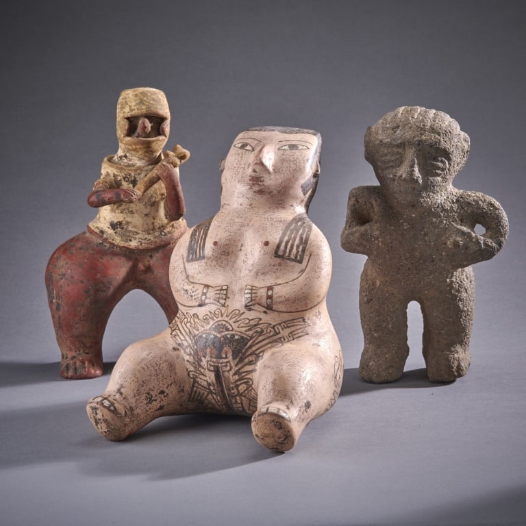 3 Pre-Columbian Figures (1 of 2)