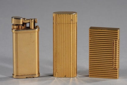 3PC Dupont Cartier & Dunhill Vintage Lighters