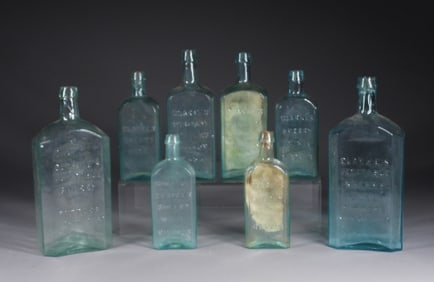 8PC Clarke's Sherry Wine Bitters Bottles