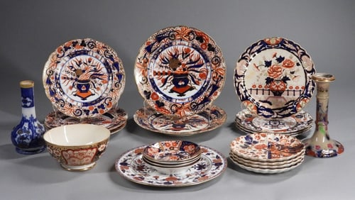 21PC European Japan Pattern Porcelain Plates