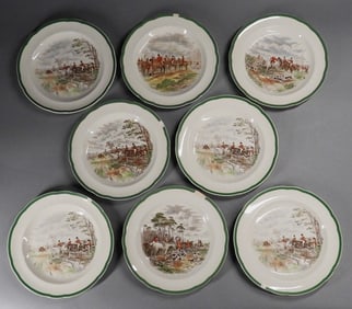27PC Spode Porcelain Hunting Dinner Service