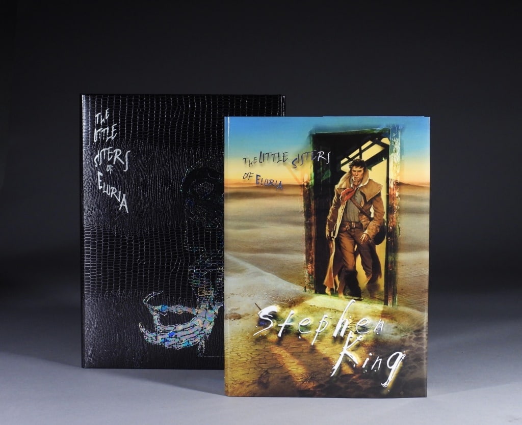 Stephen King Signed The Little Sisters of Eluria: Maine,b.1947 Stephen King "The Little Sisters of Eluria" Special First Edition 529 of 1250 published by Donald M. Grant, 2008, signed by Stephen King and cover artist Michael Whelan. Stephen King is o