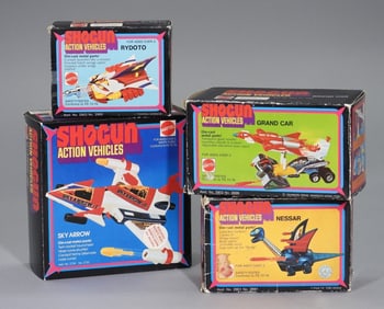 4PC 1978 Mattel Shogun Warriors Vehicle Group