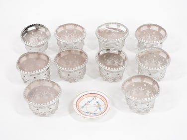 10PC Early German Aluminum Toy Crowns RISD Museum