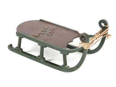Stevens Mfg. Co Lily Dale Miniature Cast Iron Sled