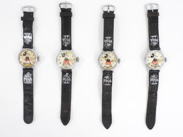 4PC C.1933 Ingersoll Mickey Mouse Wristwatch Group