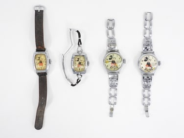 4PC C.1933 Ingersoll Mickey Mouse Wristwatch Group