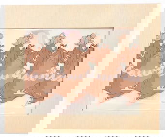 1940 Walt Disney Fantasia Original Animation Cel