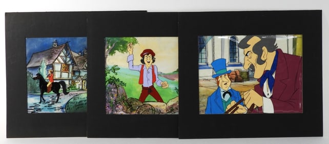 3PC 1978 Hanna-Barbera Black Beauty Animation Cels