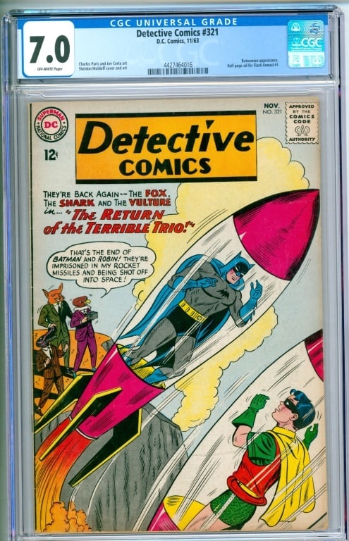 DC Comics Detective Comics #321 CGC 7.0 (1 of 2)