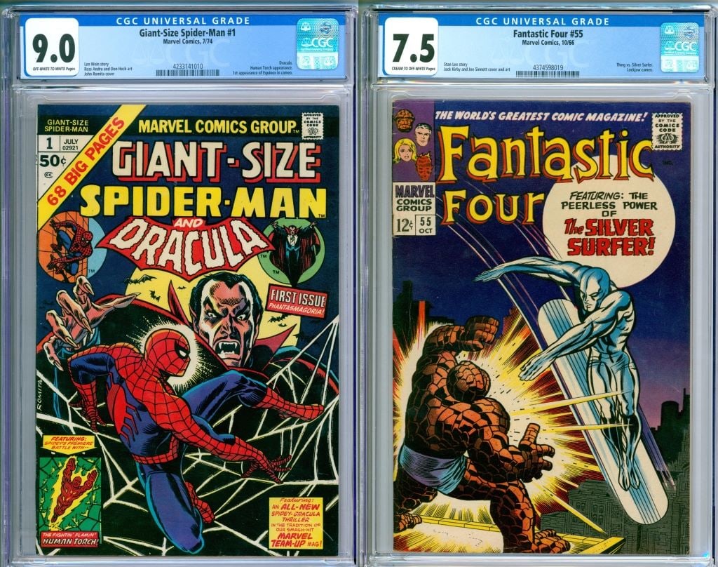 2 Marvel Fantastic Four #55 & GS Spider-Man #1 CGC (1 of 2)