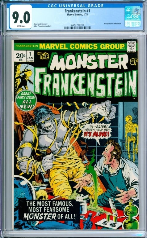 Marvel Comics Frankenstein #1 CGC 9.0 (1 of 2)