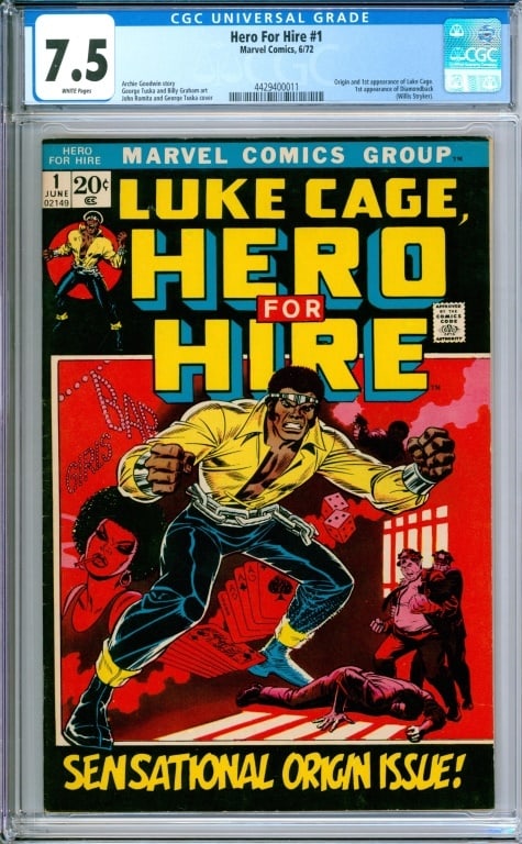 Marvel Comics Hero For Hire #1 CGC 7.5 (1 of 2)