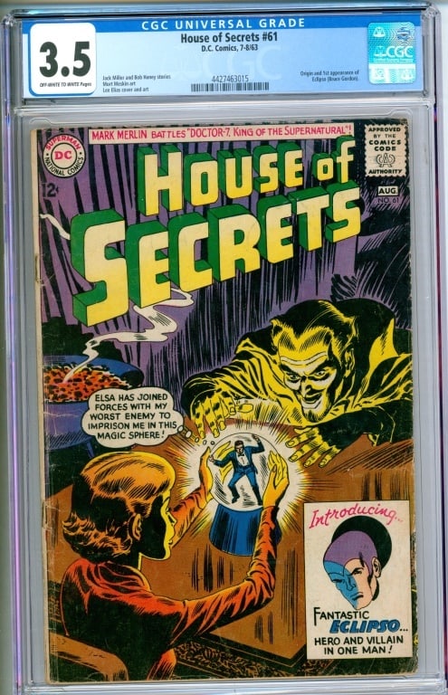 DC Comics House of Secrets #61 CGC 3.5 (1 of 2)