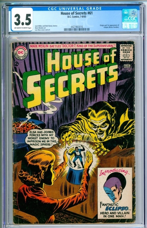 DC Comics House of Secrets #61 CGC 3.5 (1 of 2)