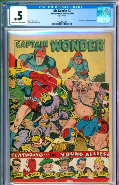 Timely Comics Kid Komics #2 CGC 0.5 (1 of 2)