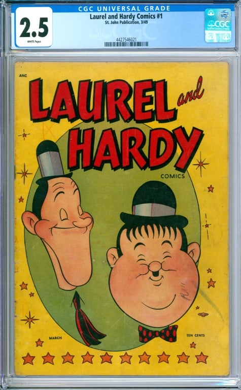 St. John Pub. Laurel and Hardy Comics #1 CGC 2.5 (1 of 2)