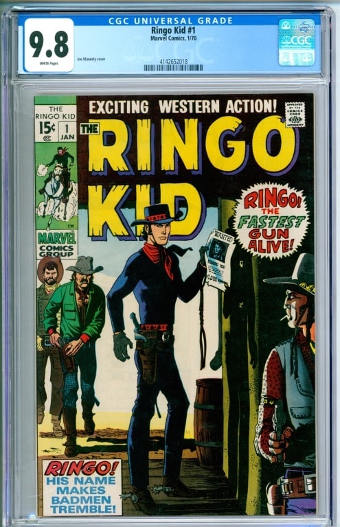 Marvel Comics Ringo Kid #1 CGC 9.8 (1 of 2)