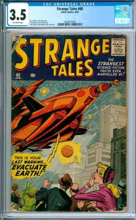 Atlas Comics Strange Tales #68 CGC 3.5 (1 of 2)