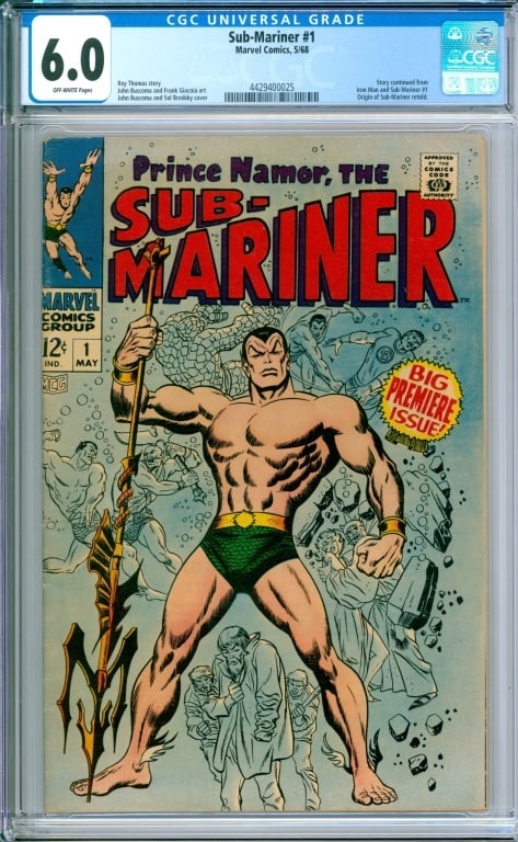 Marvel Comics Sub-Mariner #1 CGC 6.0 (1 of 2)