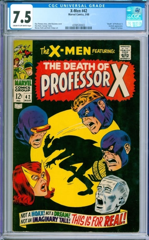 Marvel Comics X-Men #42 CGC 7.5 (1 of 2)