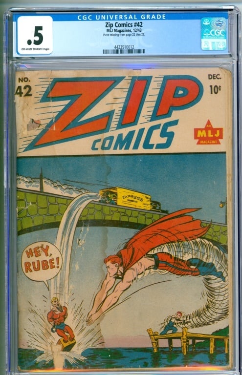 MLJ Magazines Zip Comics #42 CGC 0.5 (1 of 2)