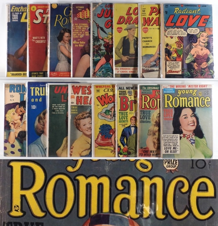 18PC Estate Fresh Golden Age Comics Romance Group (1 of 4)