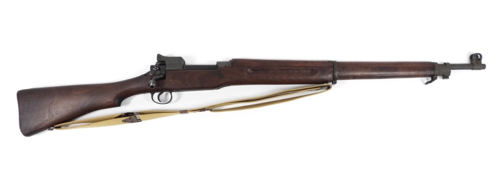 U.S. Model 1917 Eddystone Bolt-action Rifle: United States C. 1918 .30-06 caliber, serial number 951294, walnut stock with an "R" on the front and a small eagles head over "30" below the trigger guard, receiver marked "U.S./MODEL OF 1917/EDDYSTO