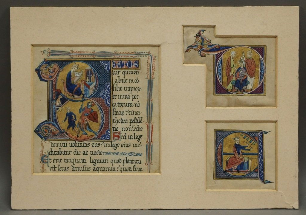 Euopean Latin Illuminated Religious Manuscript (1 of 5)